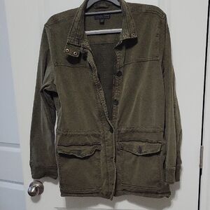 Womens Lucky Brand  Utility Jacket, Olive